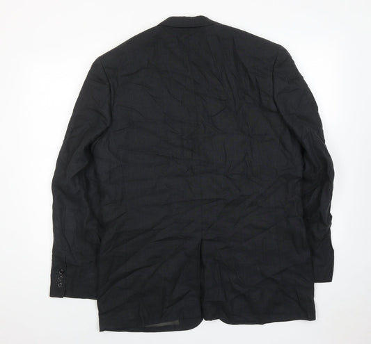 NEXT Mens Grey Polyester Jacket Suit Jacket Size 42 Regular