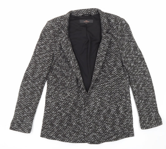 NEXT Womens Black Geometric Jacket Size 10