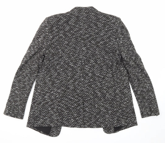 NEXT Womens Black Geometric Jacket Size 10