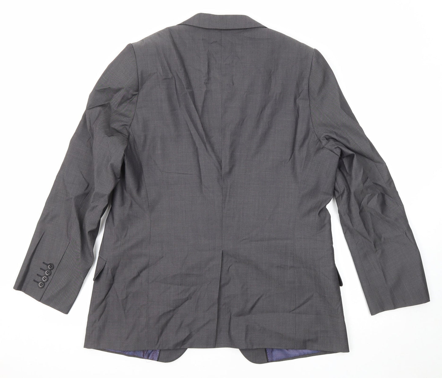 Marks and Spencer Mens Grey Polyester Jacket Suit Jacket Size 44 Regular