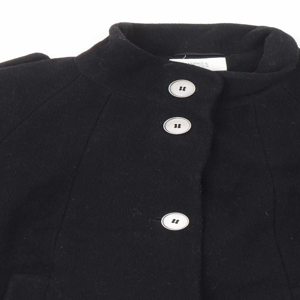Marks and Spencer Womens Blue Jacket Size 14 Button