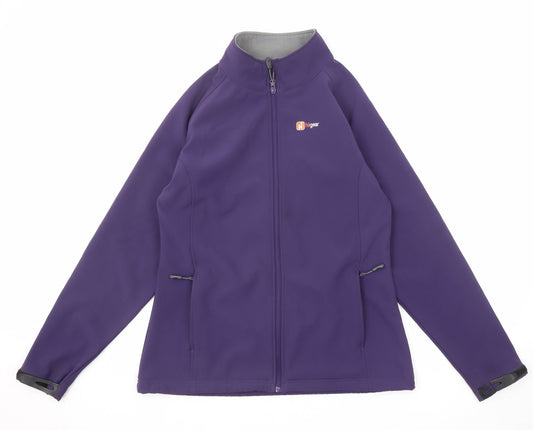 Hi Gear Womens Purple Jacket Size 14 Zip