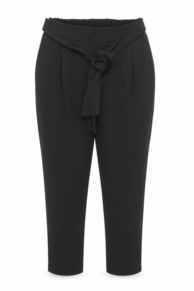 Hailys Womens Black Polyester Trousers Size L Regular