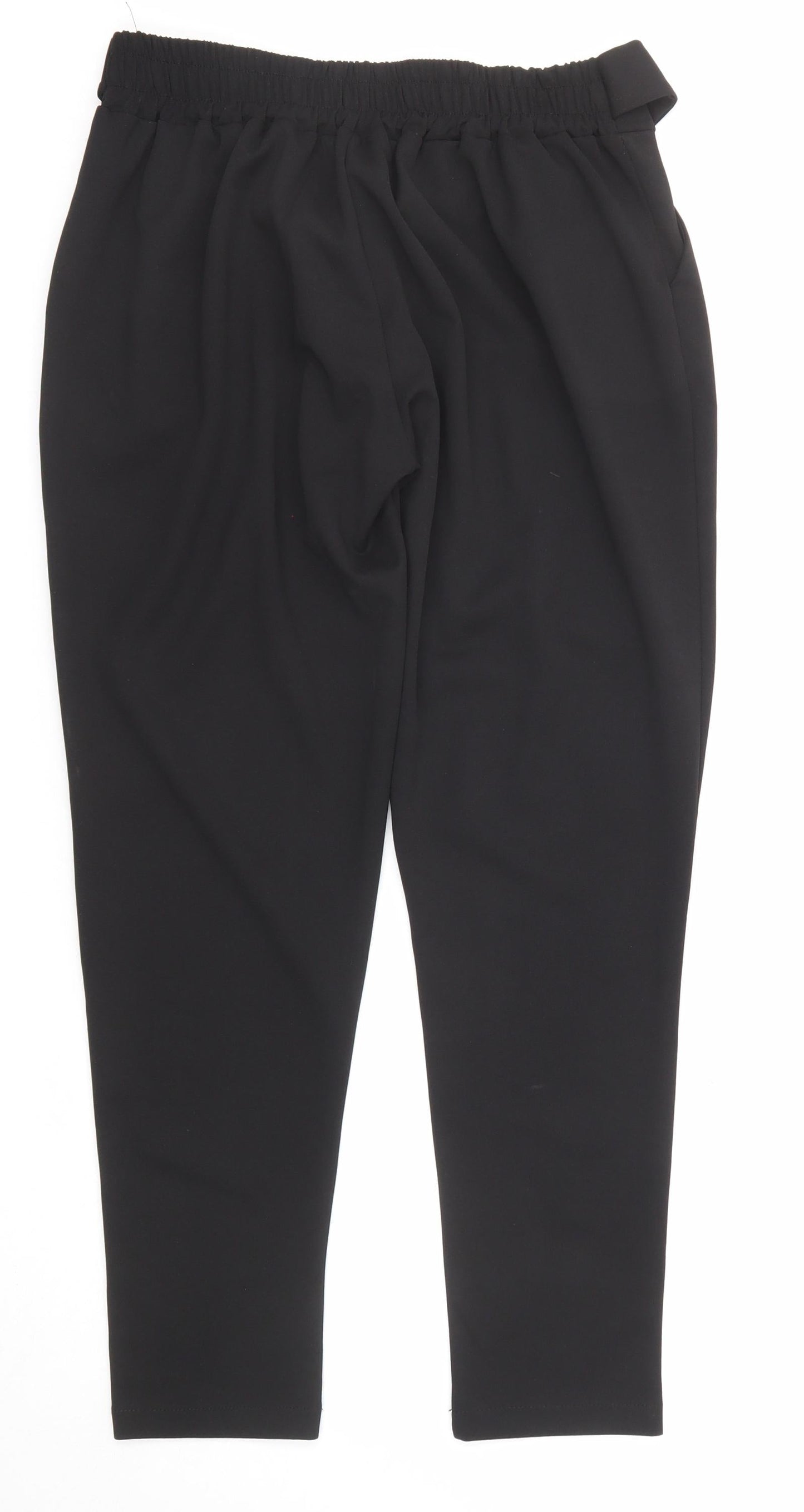 Hailys Womens Black Polyester Trousers Size L Regular