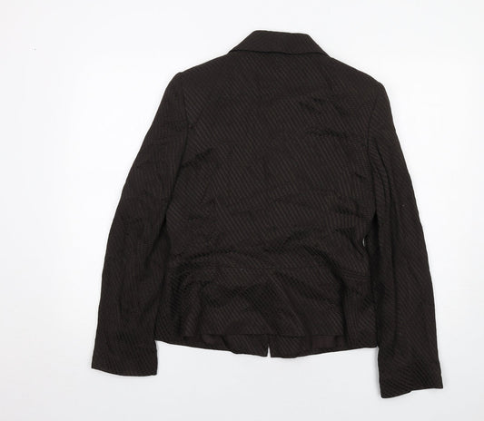 Kaliko Womens Brown Acetate Jacket Suit Jacket Size 12