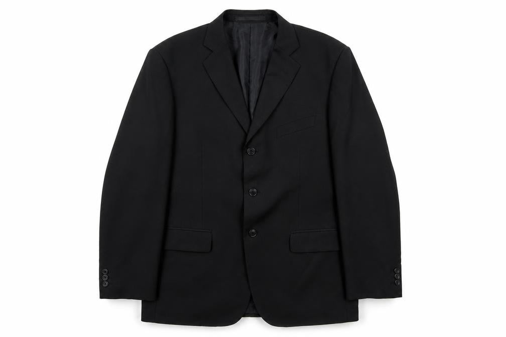 Marks and Spencer Mens Black Polyester Jacket Suit Jacket Size 40 Regular