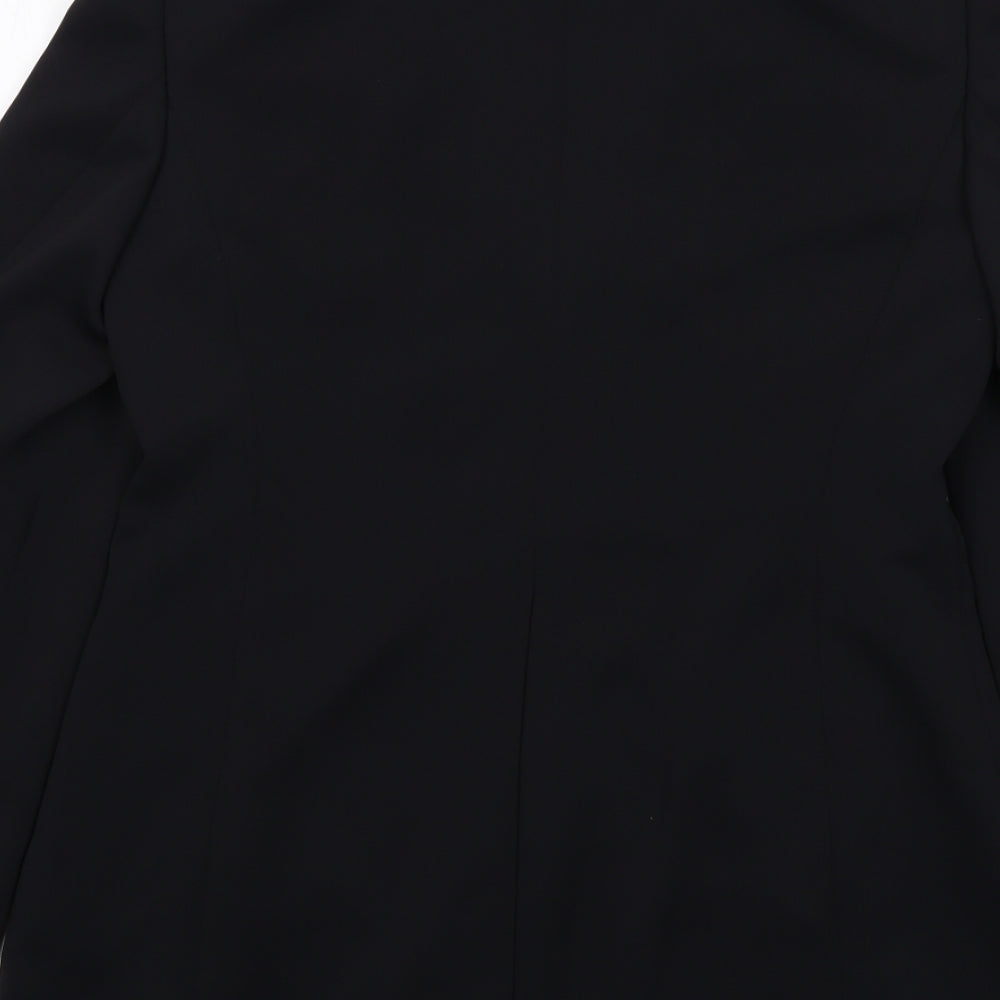 Betty Barclay Womens Black Jacket Blazer Size 10 Hook & Eye