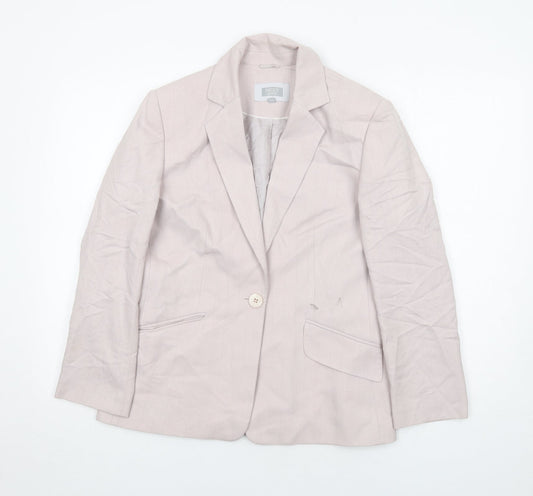 Next Level Womens Purple Viscose Jacket Suit Jacket Size 14