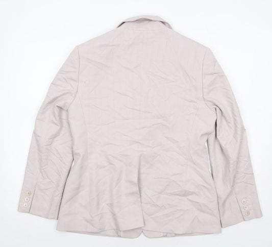 Next Level Womens Purple Viscose Jacket Suit Jacket Size 14