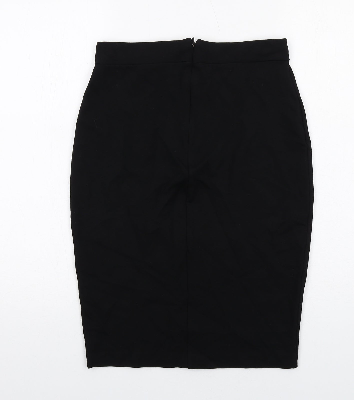 French Connection Womens Black Viscose Bandage Skirt Size 10 Zip