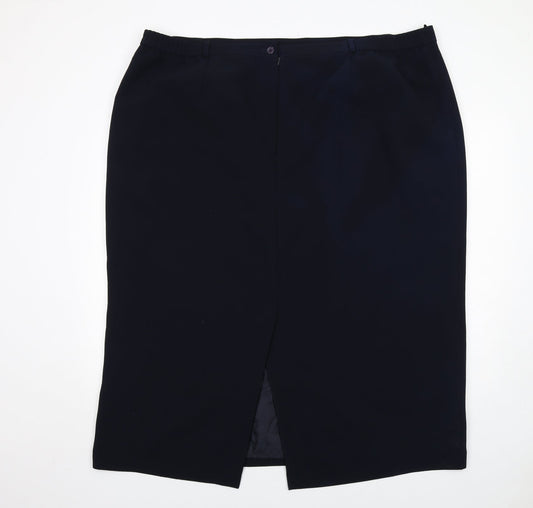 essence Womens Blue Polyester Bandage Skirt Size 30 Zip