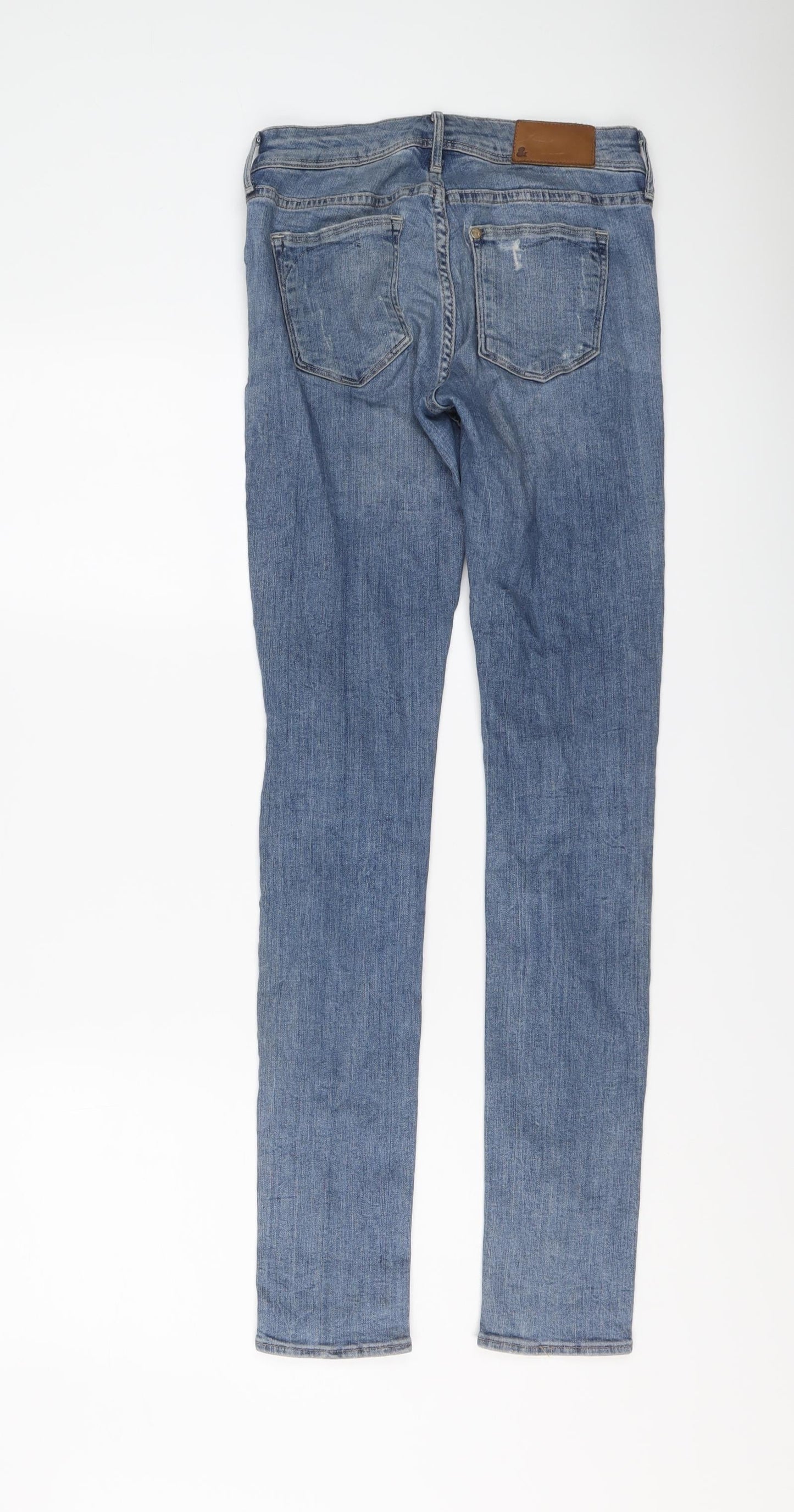 H&M Womens Blue Cotton Skinny Jeans Size 26 in L30 in Regular Button