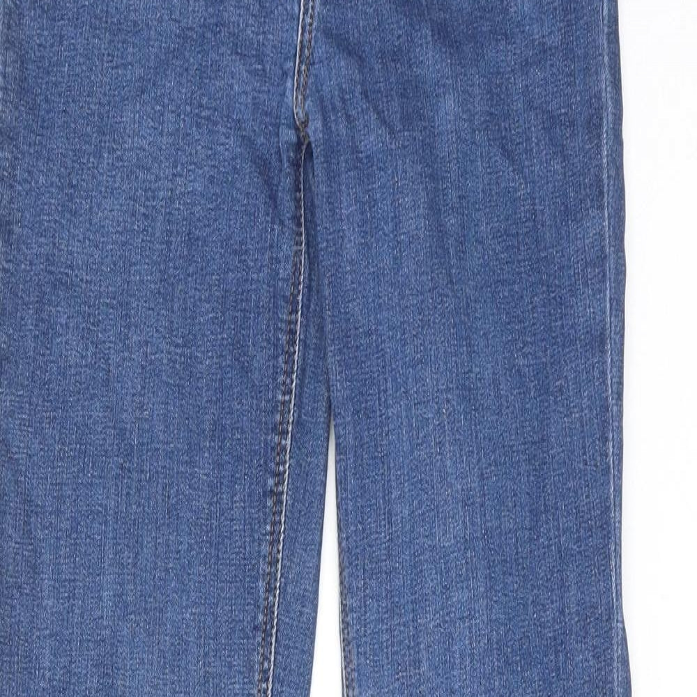 Mossimo Womens Blue Cotton Skinny Jeans Size 26 in Regular Zip