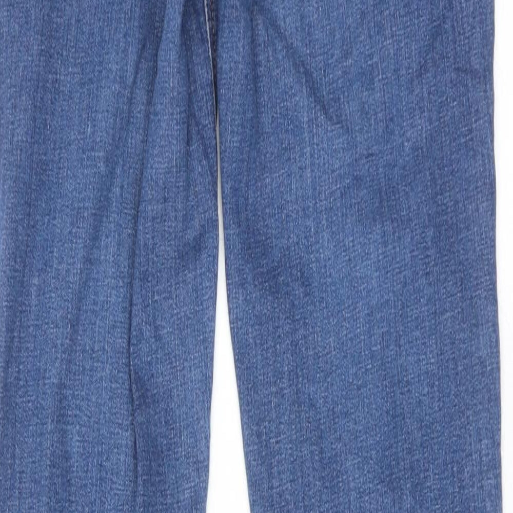 Mossimo Womens Blue Cotton Skinny Jeans Size 26 in Regular Zip