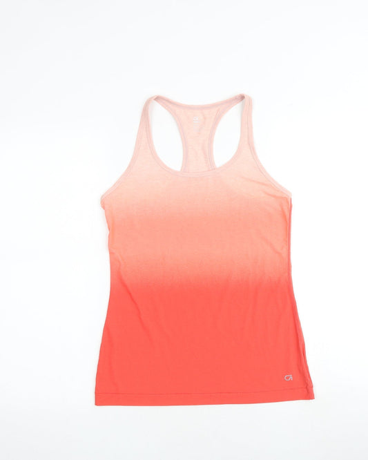 Gap Womens Pink Polyester Basic Tank Size S Round Neck