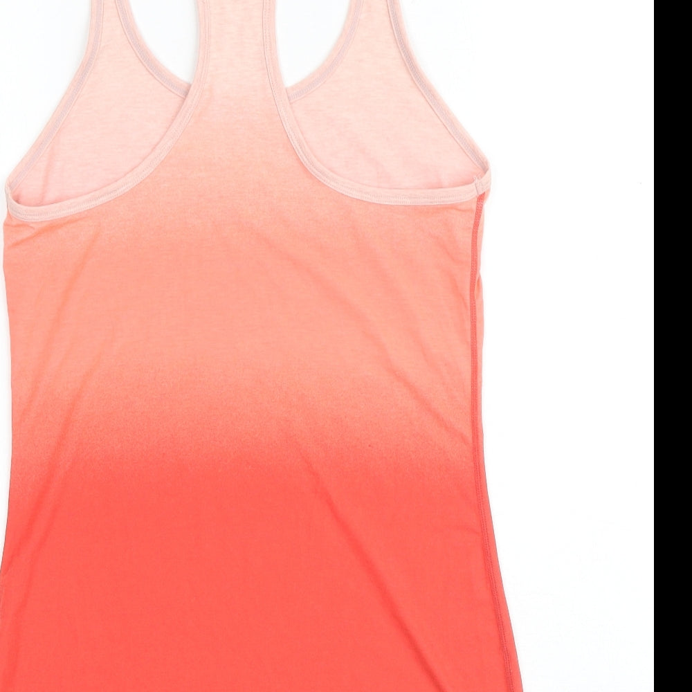 Gap Womens Pink Polyester Basic Tank Size S Round Neck