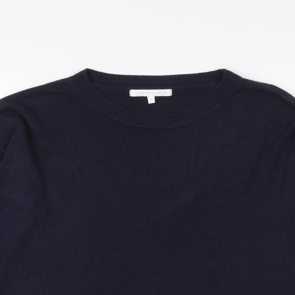 NEXT Womens Blue Round Neck Acrylic Pullover Jumper Size M