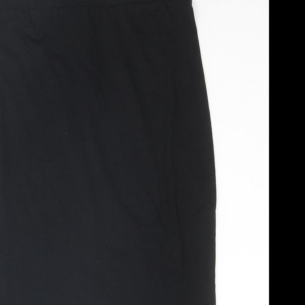 ASOS Womens Black Cotton Bandage Skirt Size 4
