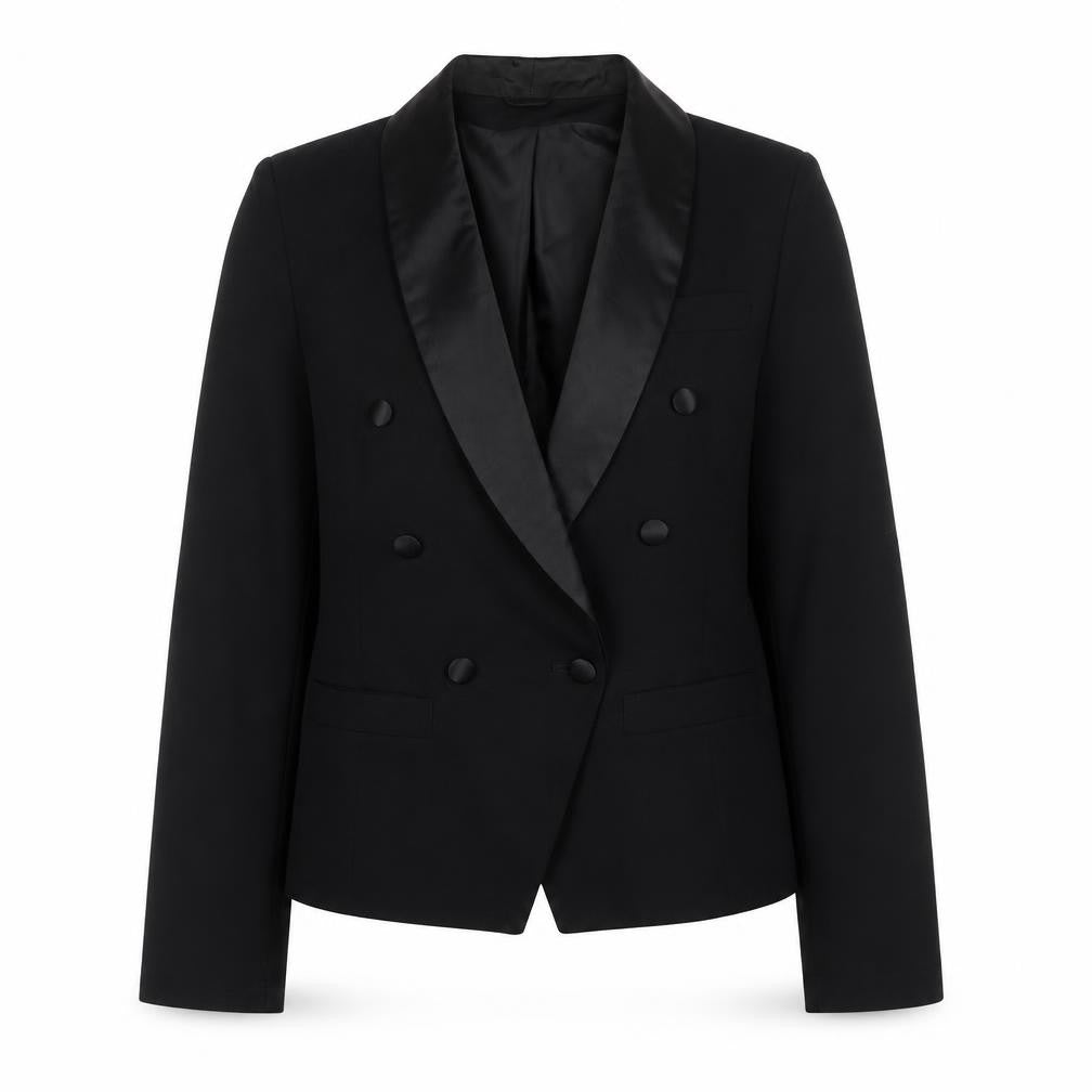 After Dark Womens Black Polyester Jacket Suit Jacket Size 12