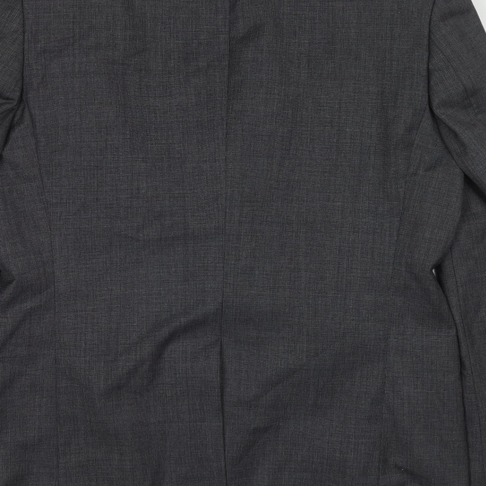 Marks and Spencer Mens Grey Polyester Jacket Suit Jacket Size 42 Regular