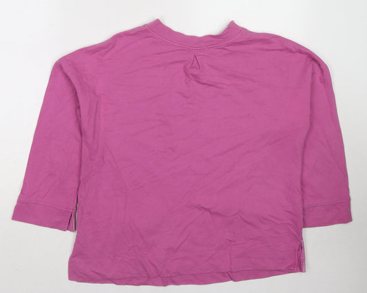 Mistral Womens Pink Cotton Pullover Sweatshirt Size 10 Pullover