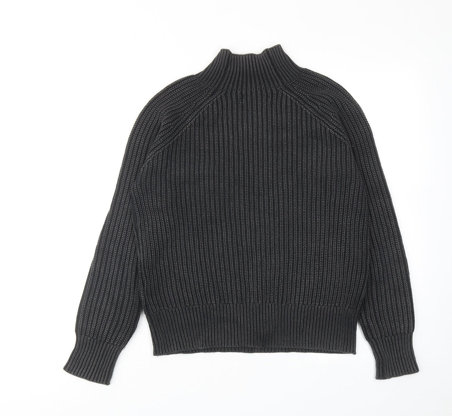 Replay Womens Black High Neck Acrylic Pullover Jumper Size S