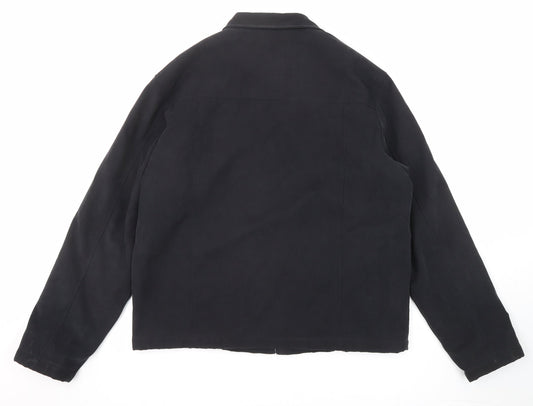 Fox Hole Mens Black Jacket Size L Zip