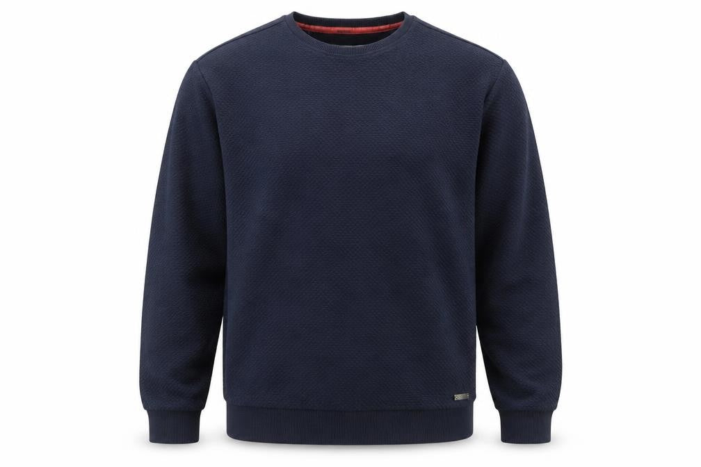 No Excess Mens Blue Cotton Pullover Sweatshirt Size XL