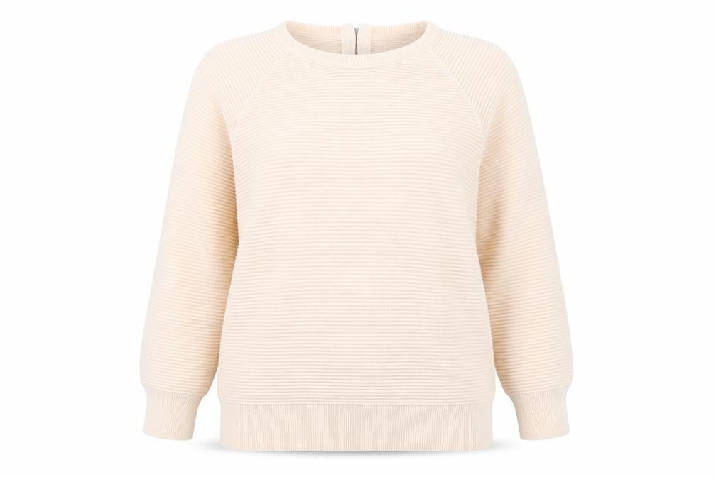 Amara Womens Pink Round Neck Cotton Pullover Jumper Size 16