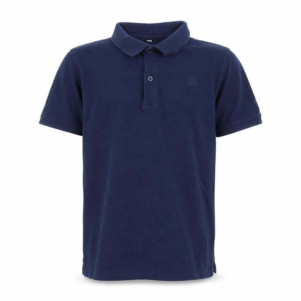 Marks & Spencer Boys Blue 100% Cotton Basic Polo Size 11-12 Years Collared Button