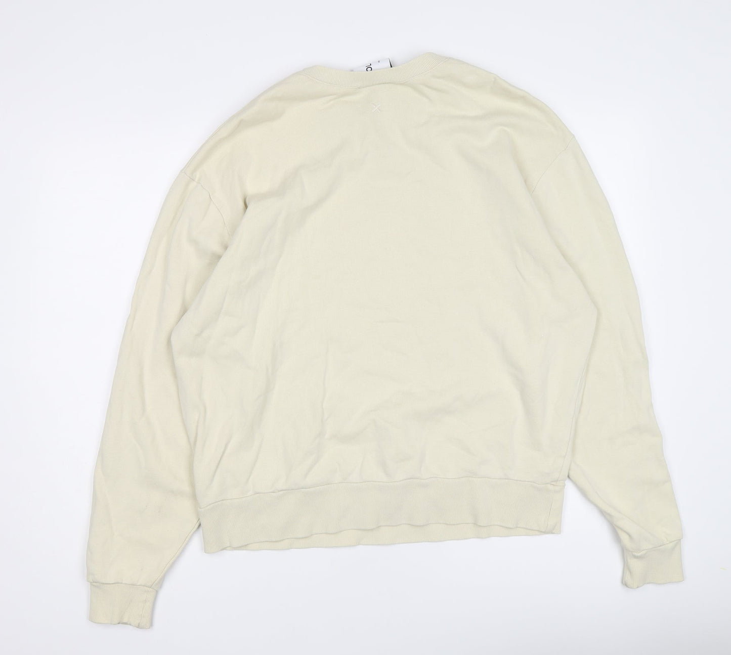 COLLUSION Womens Yellow Cotton Pullover Sweatshirt Size M Pullover