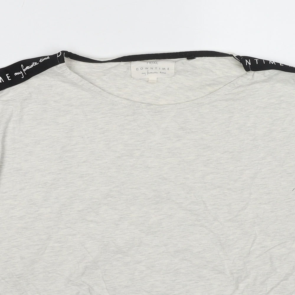 NEXT Womens Grey Cotton Pullover Sweatshirt Size M Pullover