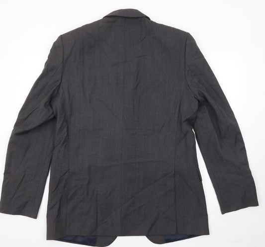 Marks and Spencer Mens Grey Wool Jacket Suit Jacket Size 42 Regular