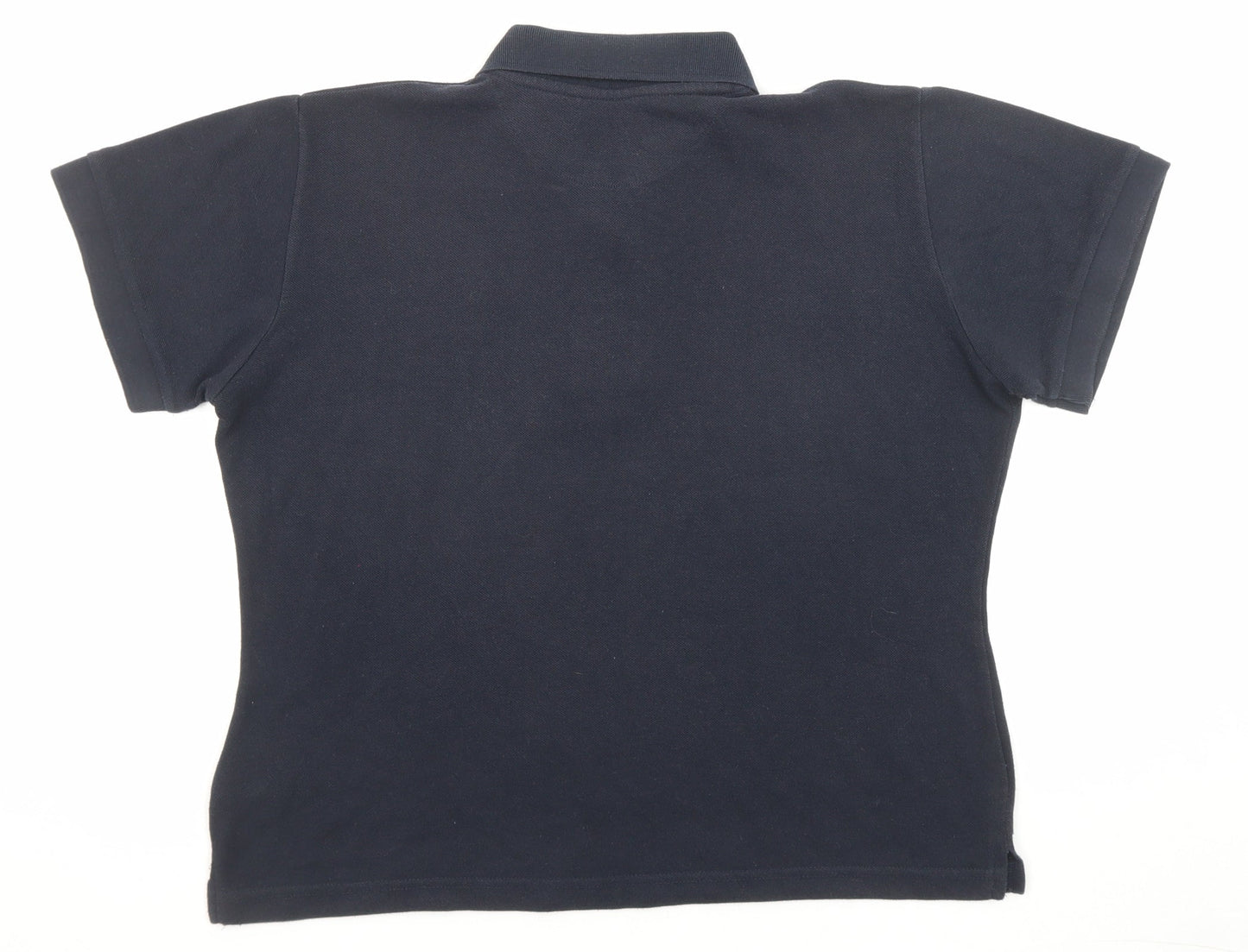 Reebok Womens Blue Polyester Basic Polo Size 18 Collared