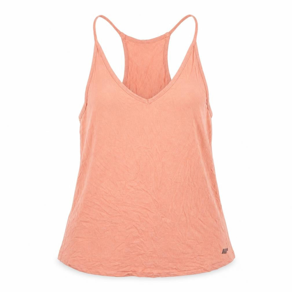 Myprotein Womens Pink Polyester Basic Tank Size S V-Neck Pullover