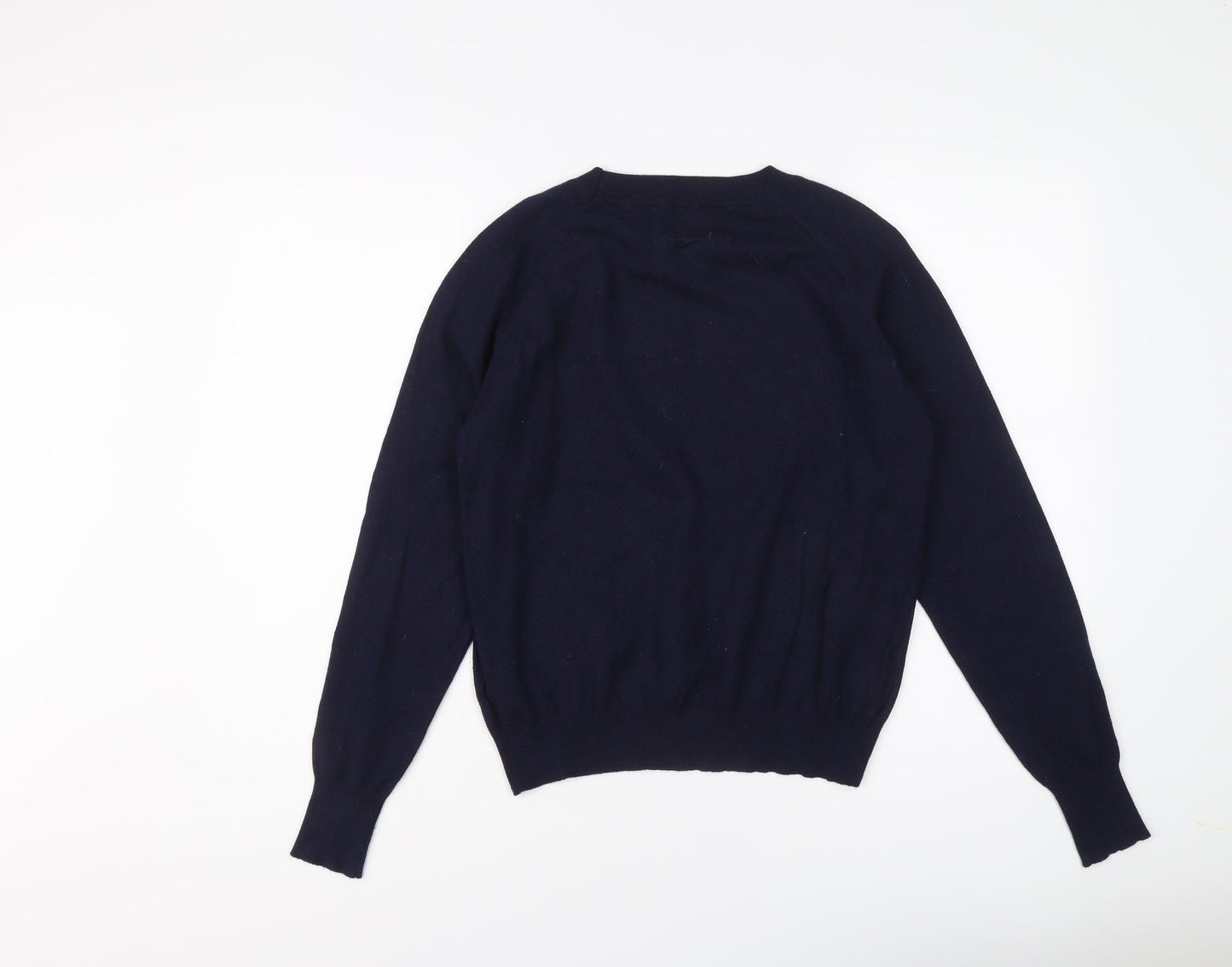 NEXT Womens Blue Round Neck Viscose Pullover Jumper Size 8