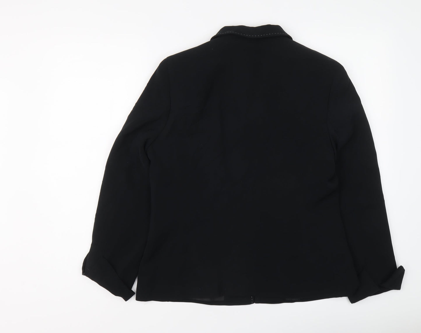 Marks and Spencer Womens Black Jacket Size 14 Button