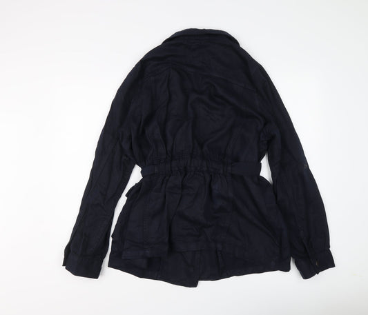 NEXT Womens Blue Jacket Size 14 Snap