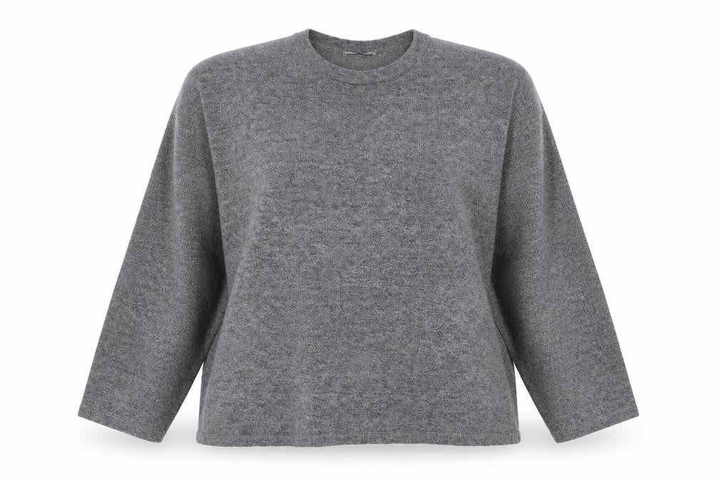 Zara Womens Grey Polyester Pullover Sweatshirt Size L Pullover