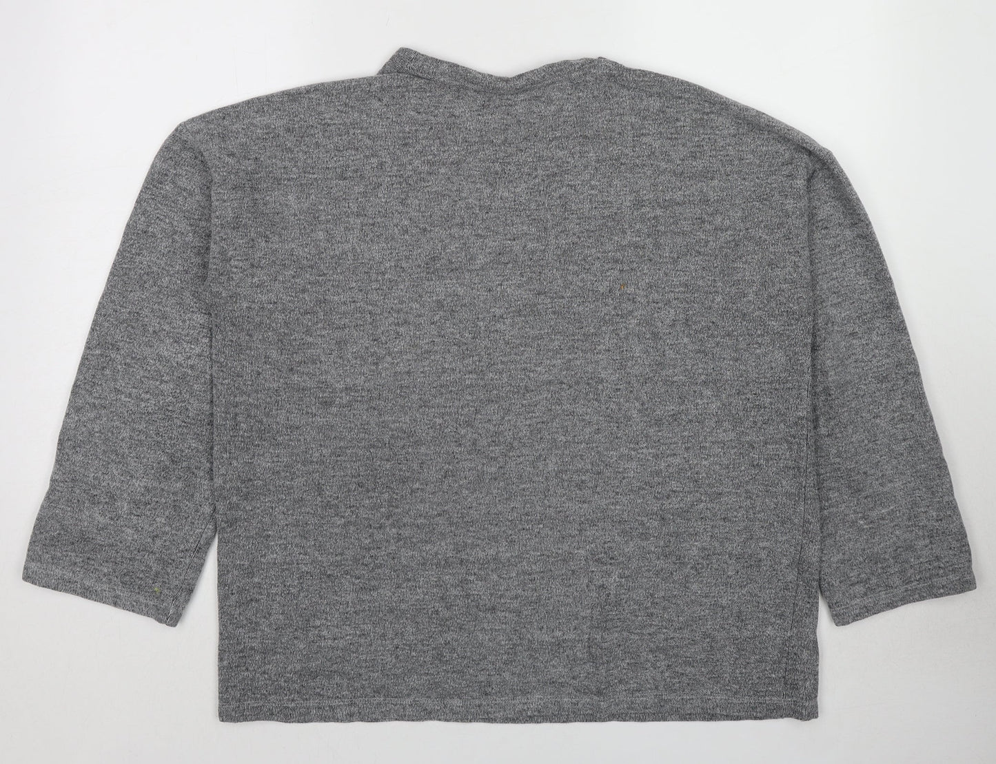 Zara Womens Grey Polyester Pullover Sweatshirt Size L Pullover