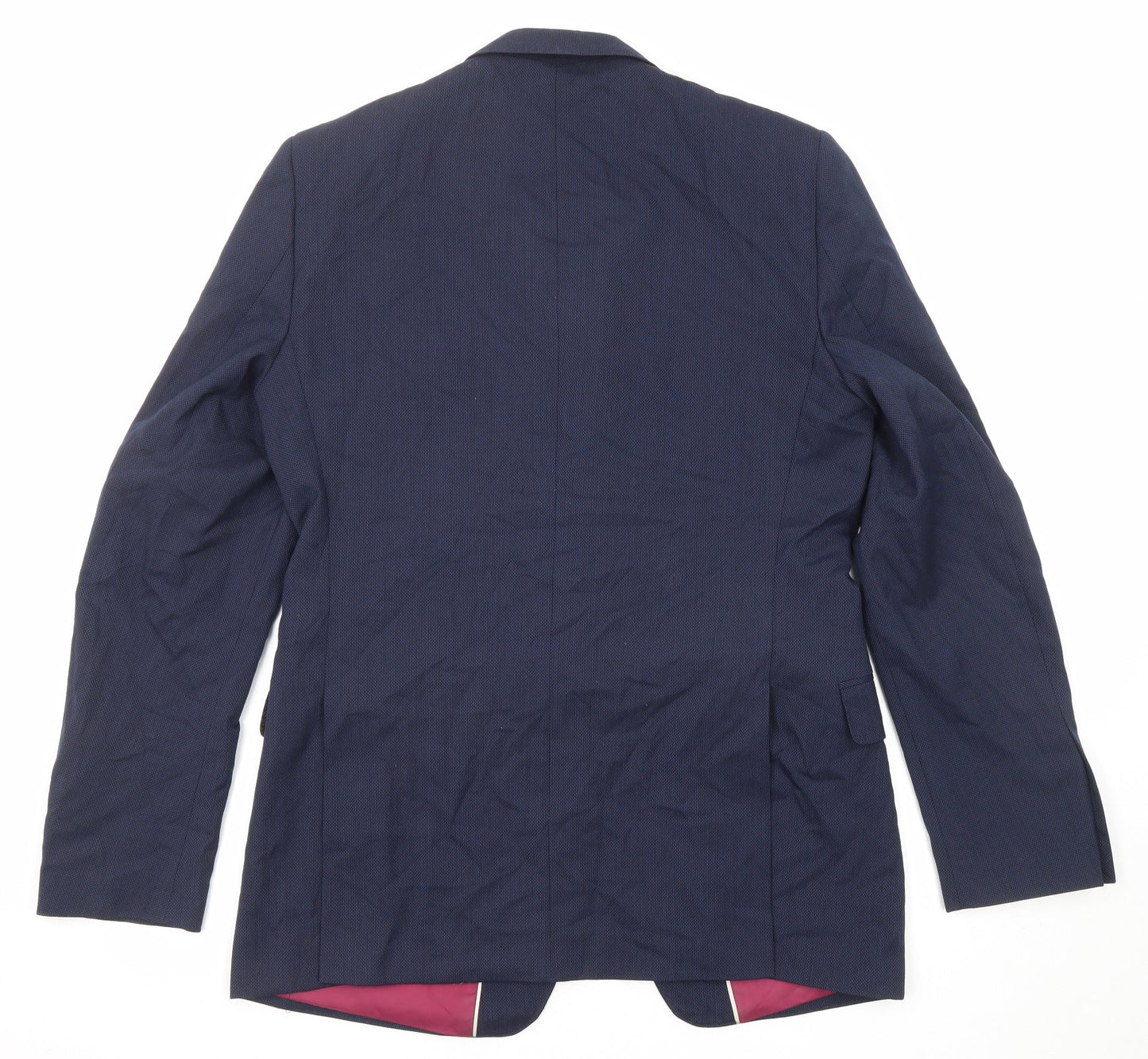 Marks and Spencer Mens Blue Wool Jacket Suit Jacket Size 40 Regular