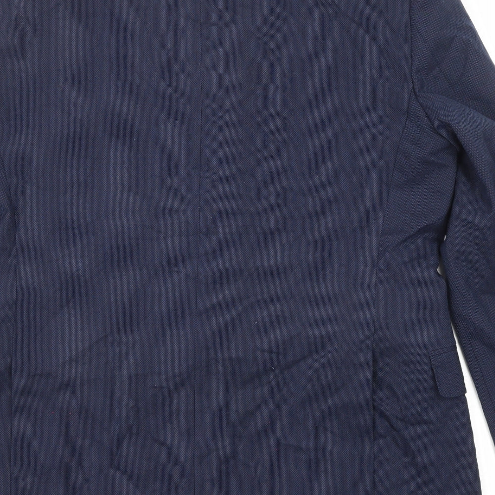 Marks and Spencer Mens Blue Wool Jacket Suit Jacket Size 40 Regular