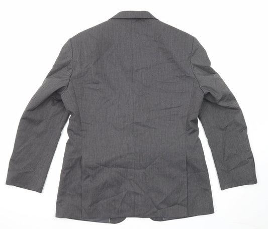 Marks and Spencer Mens Grey Polyester Jacket Suit Jacket Size 40 Regular
