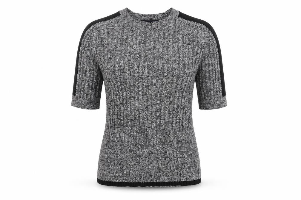 Marks and Spencer Womens Grey Round Neck Viscose Pullover Jumper Size 12