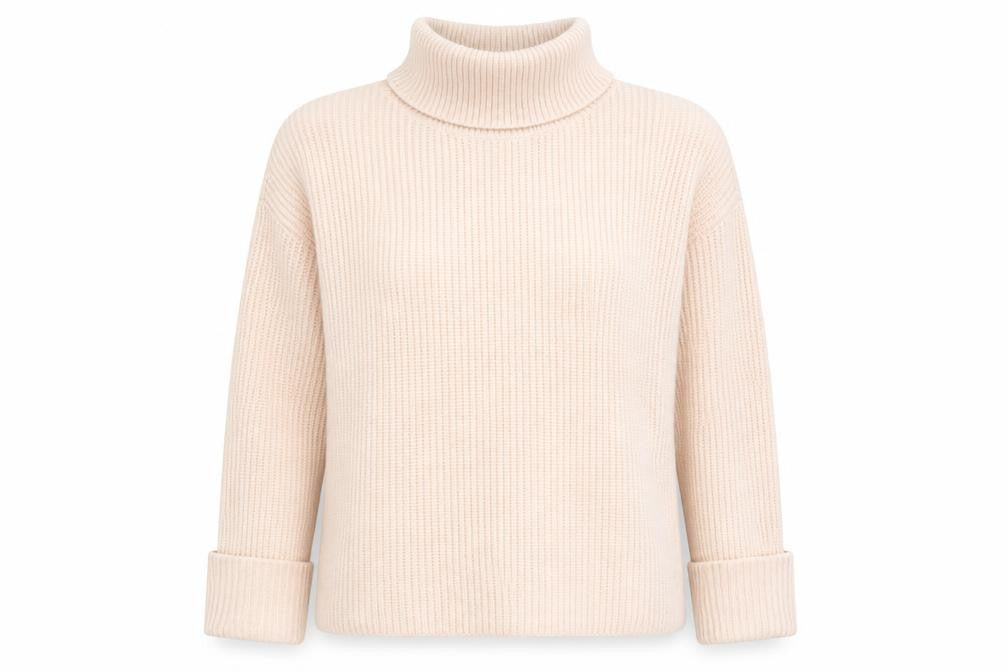 Marks and Spencer Womens Pink Roll Neck Polyamide Pullover Jumper Size L