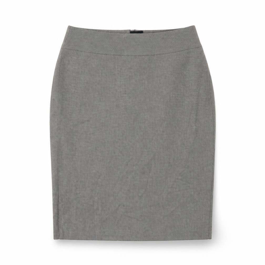 Marks and Spencer Womens Grey Polyester A-Line Skirt Size 12 Zip