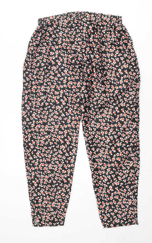 Cotton On Womens Multicoloured Geometric Polyester Trousers Size S Regular