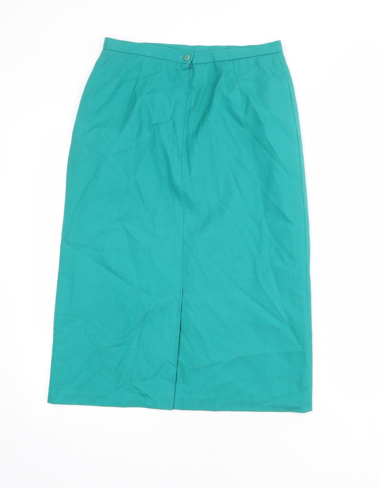 Compliments Womens Green Polyester Straight & Pencil Skirt Size 12 Zip