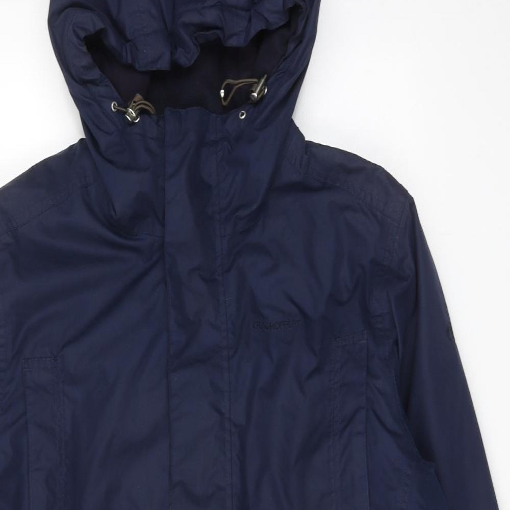 Cragho Mens Blue Windbreaker Jacket Size M Zip