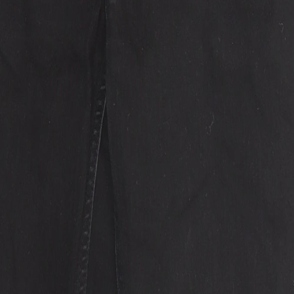 H&M Womens Black Cotton Skinny Jeans Size 28 in Regular Zip